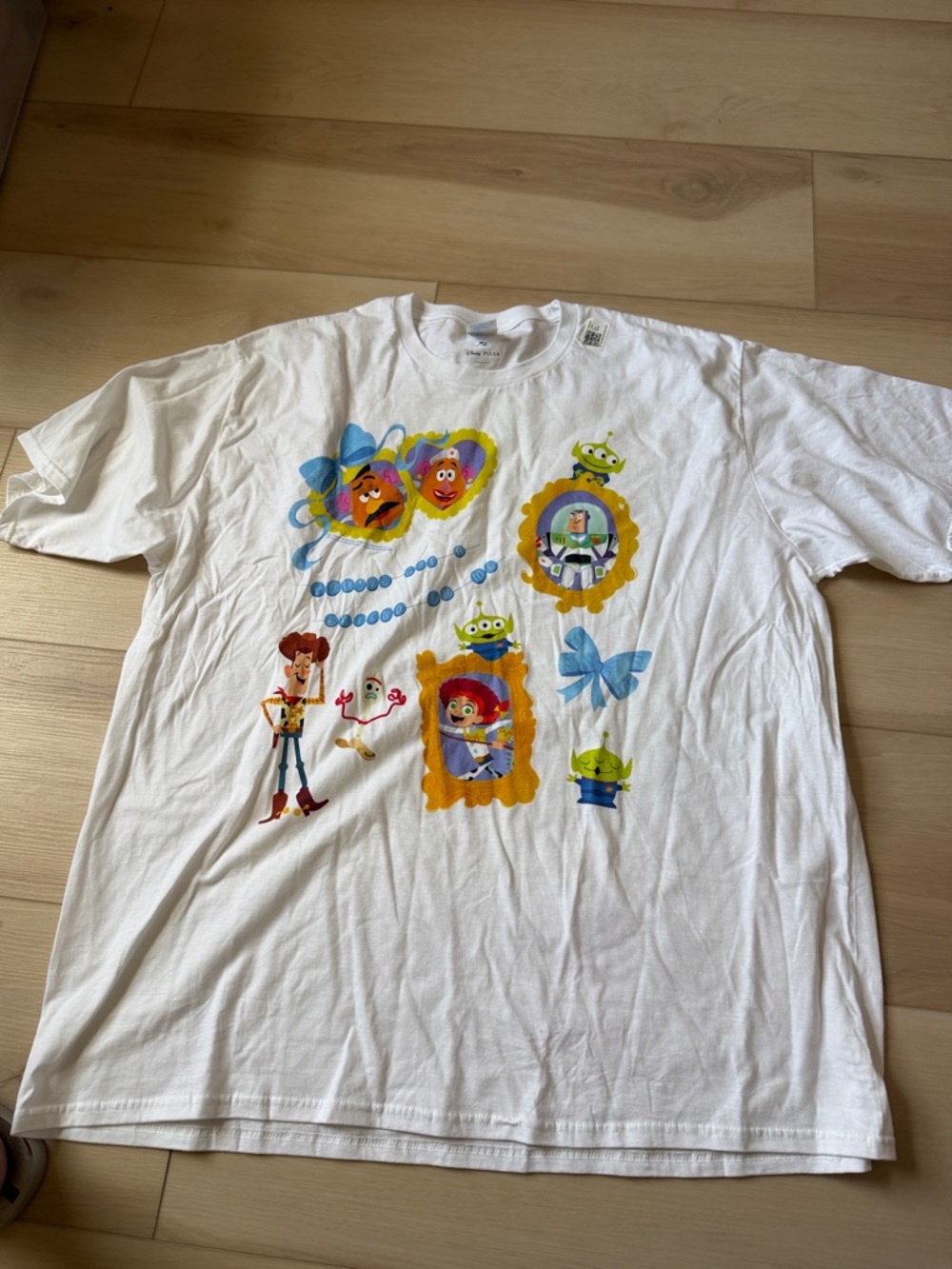 Port and Company White Toy Story Character Portrait Tee
